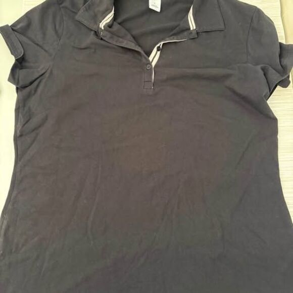 GAP LARGE ✨ Y2K Adult black fitted polo good condition - Picture 1 of 2